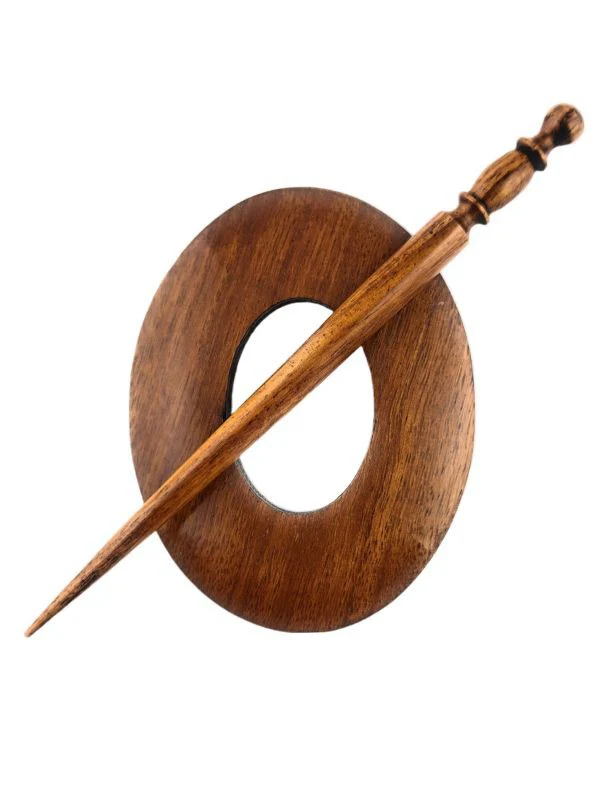 LYKKE Wooden Shawl Pins - Oval - Image 4